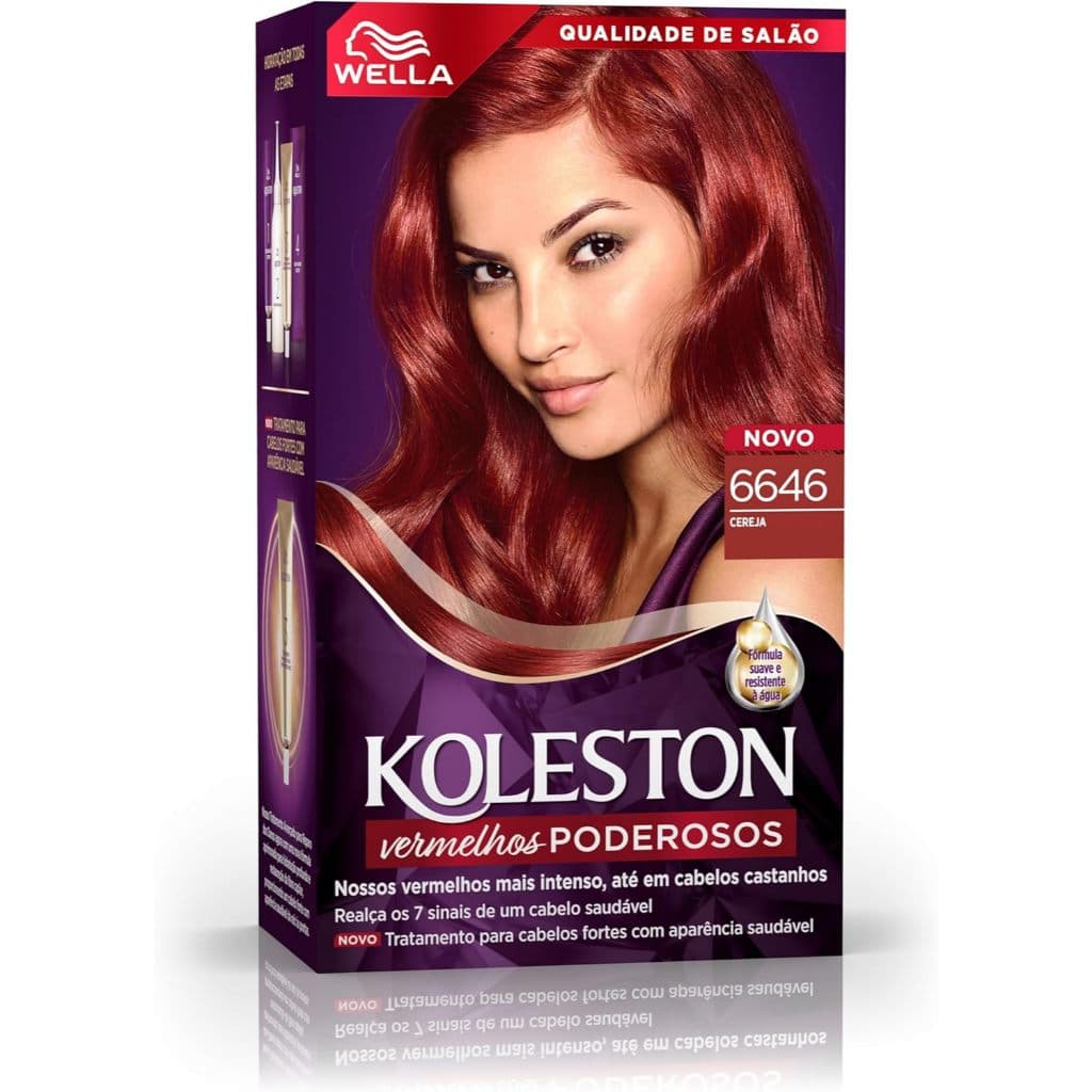 Tintura de Cabelo Koleston Cor 6646 Cereja