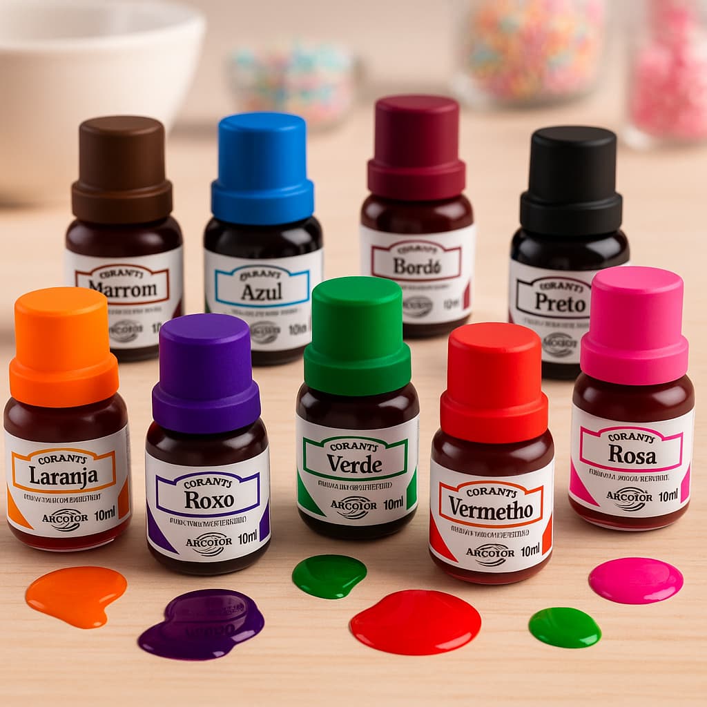 Corante Líquido 10ml Arcolor (UNITÁRIO) Escolha a Cor