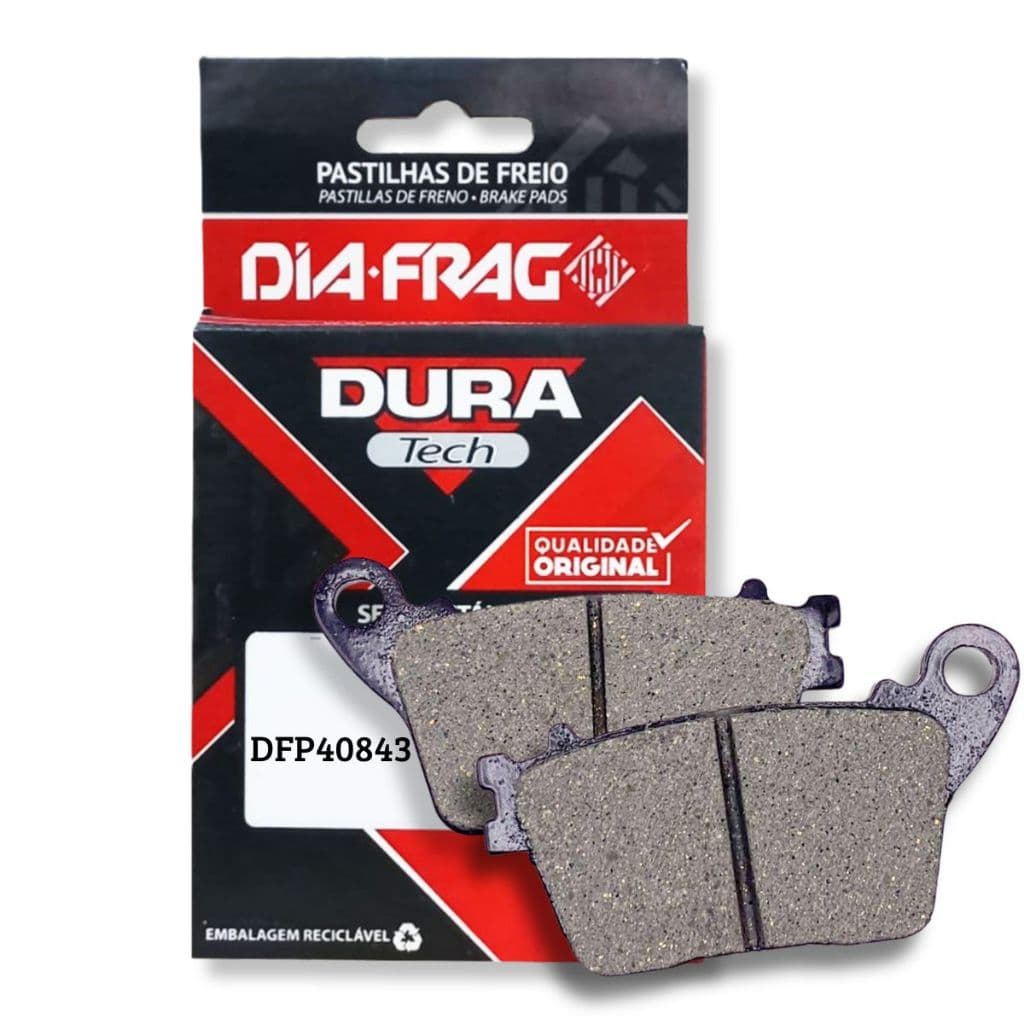 Pastilha de Freio Traseira Cb 600f Hornet Sem Abs Diafrag