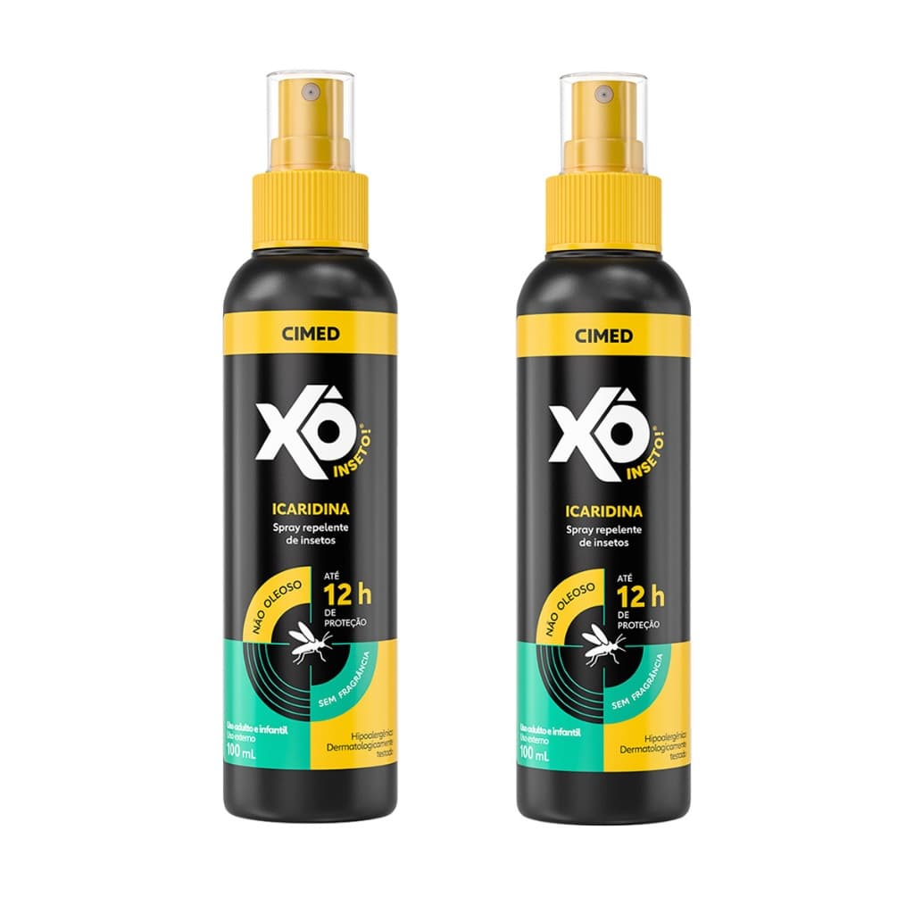 Xô Inseto Icaridina 25% Spray 100ml - KIT COM 2 UN