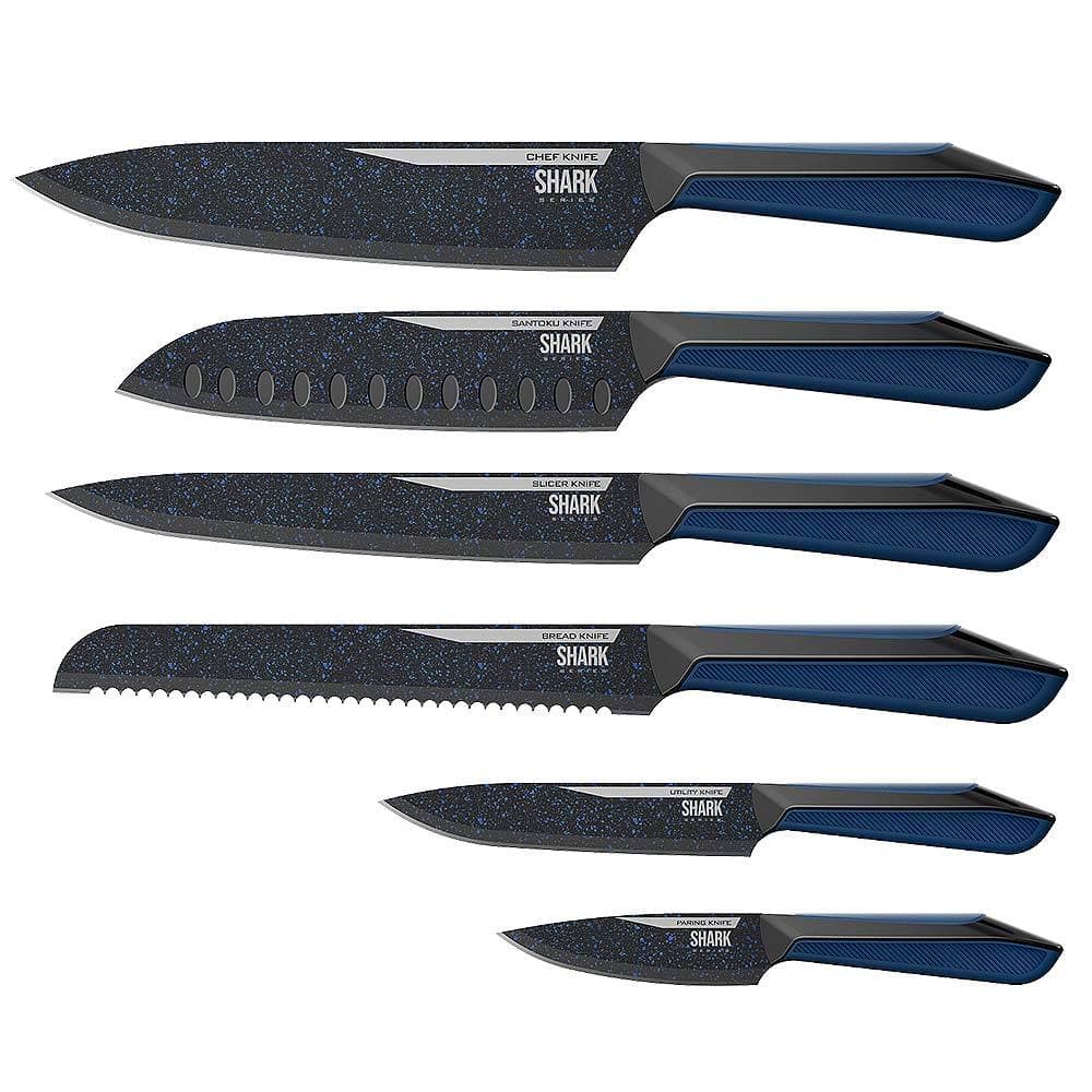 Conjunto de Facas Special Cut Blue Ichef Shark Series