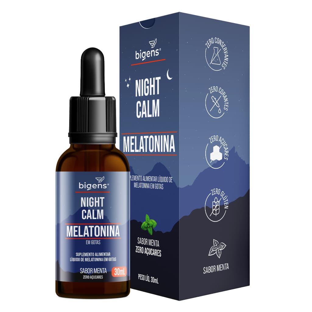 BIGENS MELATONINA NIGHT CALM 30ML GOTAS MENTA