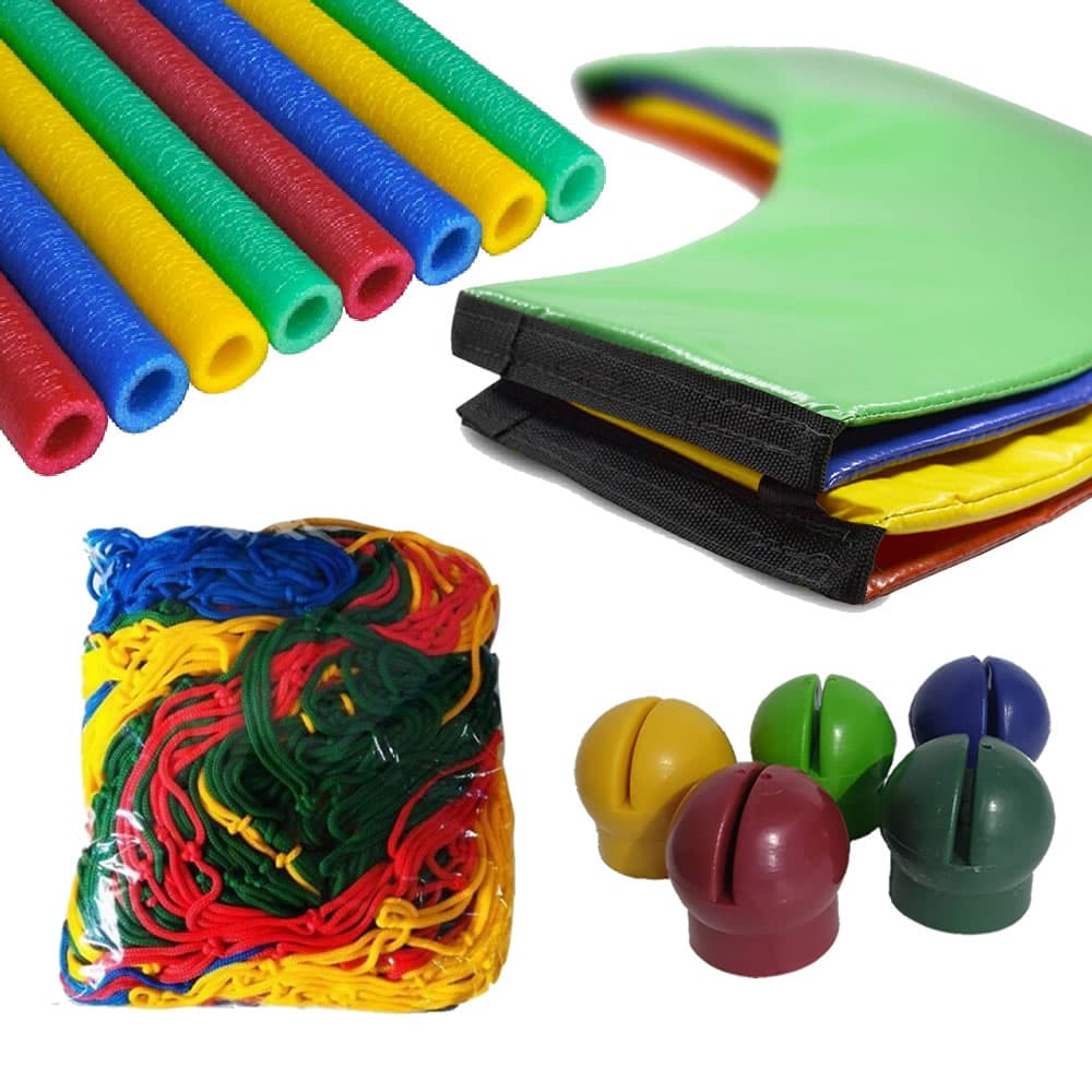 Kit Protetor de Molas 1,83m + Rede de Proteção 1,83m + 6 Isotubos Médios + 6 Ponteiras Coloridas