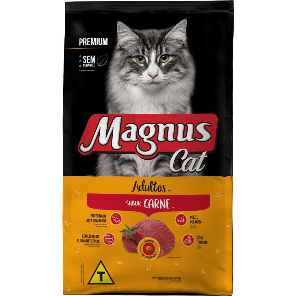 Ração Magnus Cat Adulto Gato Carne 20 kg