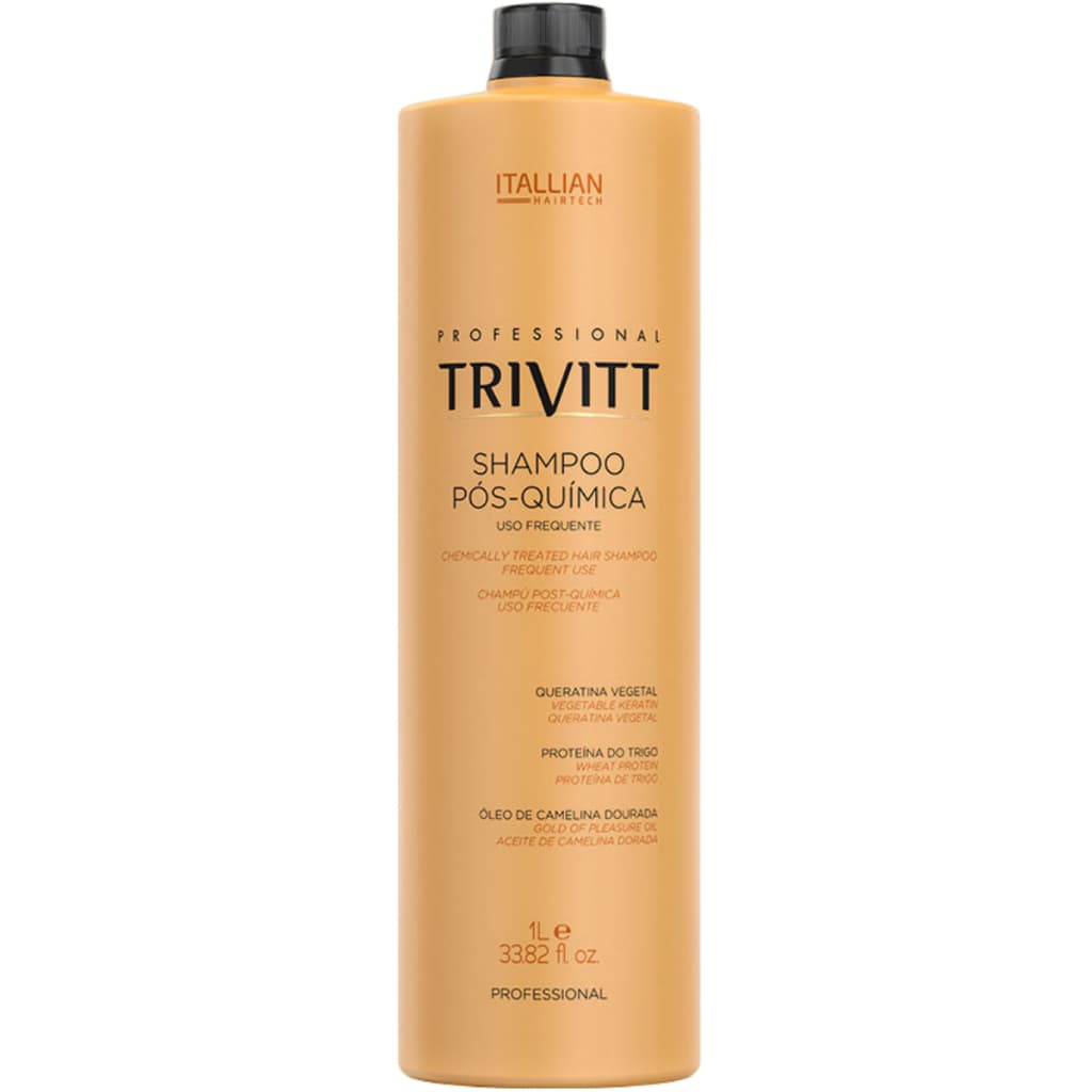 Shampoo Pós Química Para Uso Frequente Trivitt 1 Litro