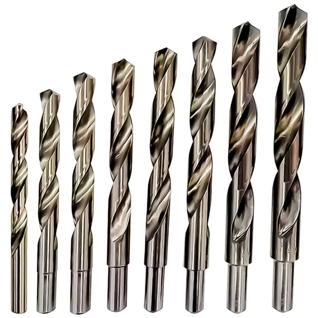 Kit 8 Brocas Aço Rápido Metal Alumínio Plástico Madeira 13,14,15,16,17,18,19,20mm Haste Rebaixada