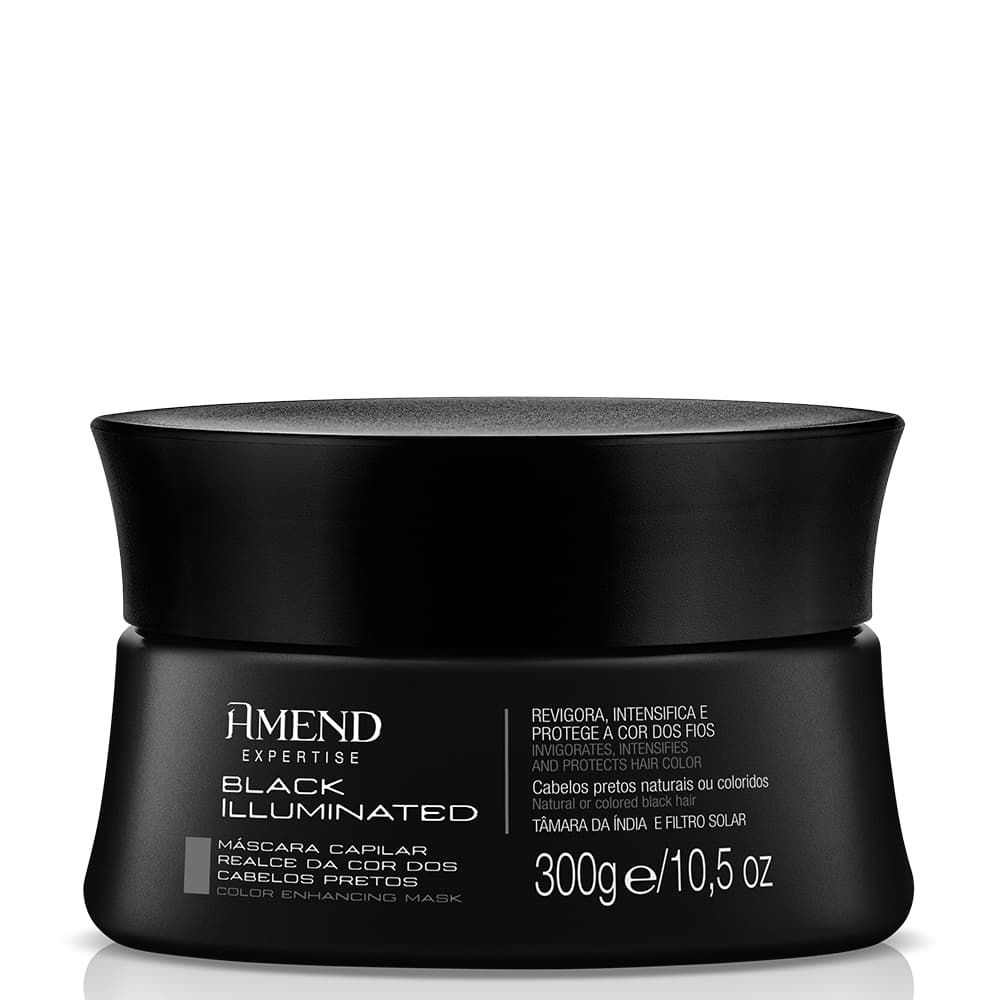 AMEND MÁSCARA EXPERTISE REALCE DA COR BLACK ILLUMINATED 300G