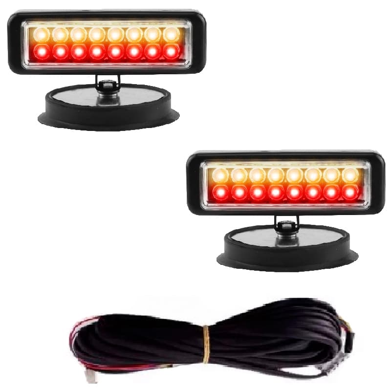 Sinaleira Asa Delta Sinaleira Led Led Cabo 7mt Imã Guincho Reboque caminhão plataforma