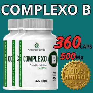 Vitamina Complexo B com 120 Cápsulas 500mg