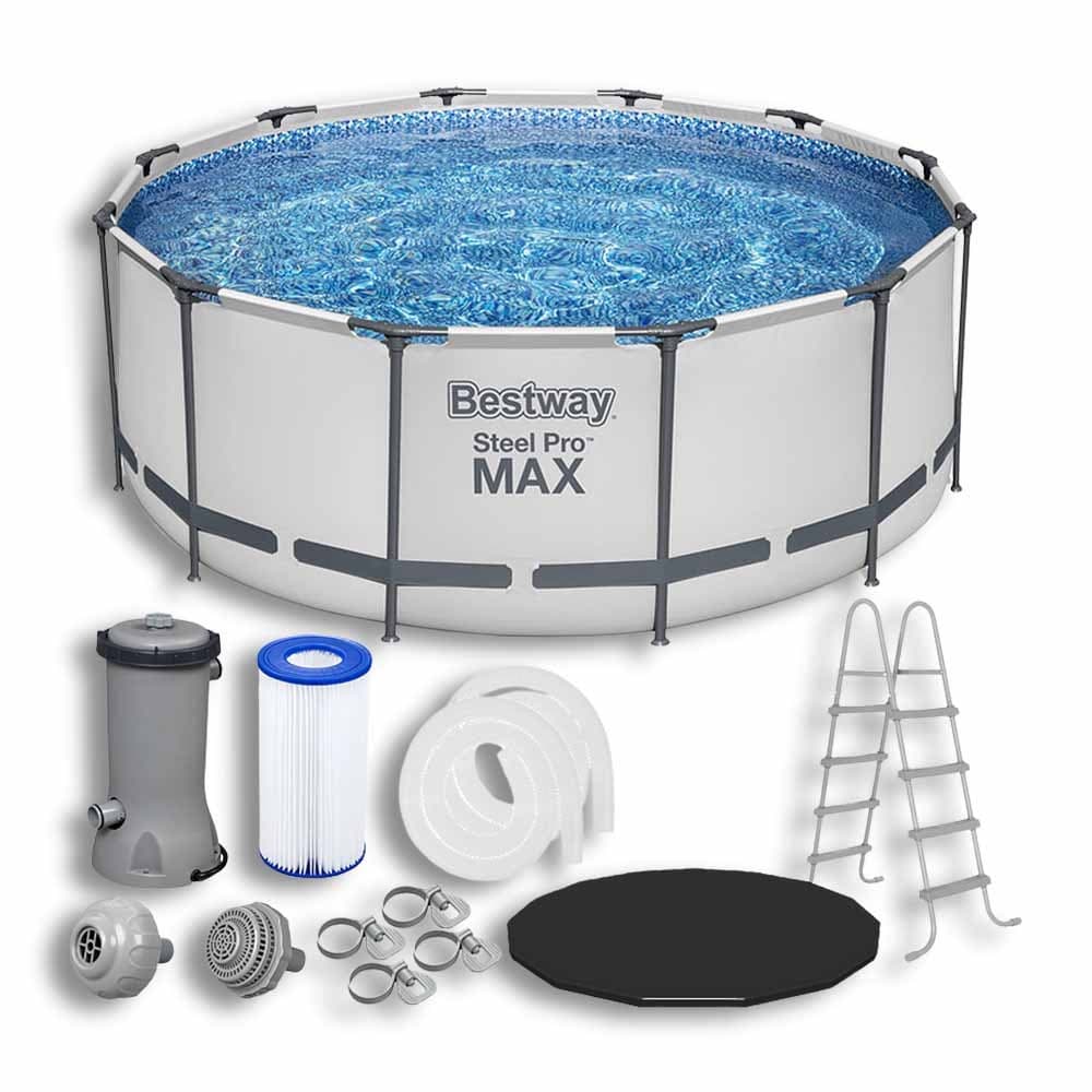 Piscina Estrutural 10250L Pro Max + Capa + Escada + Filtro 110V ou 220V Bestway