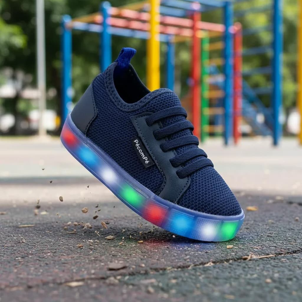Tênis Infantil Menino Urban Guty Com Luz de Led Lançamento