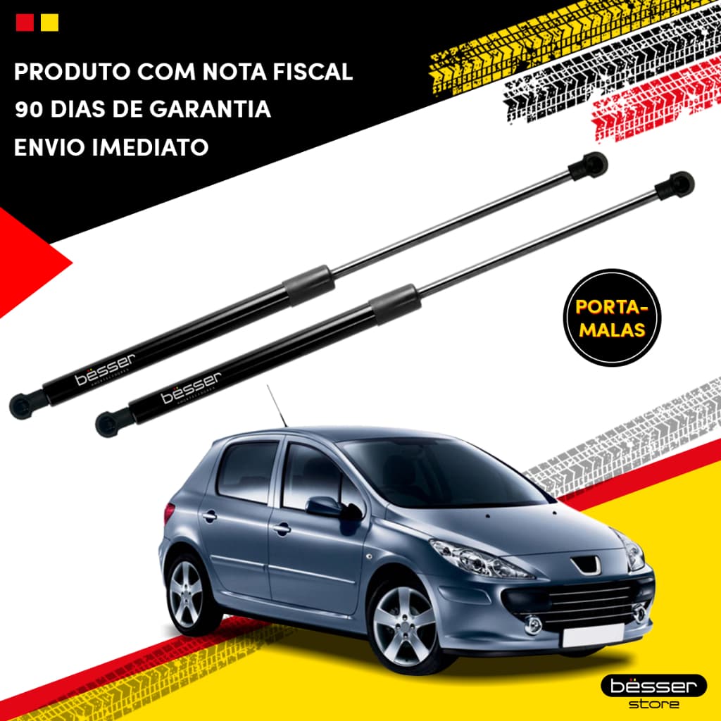 Amortecedor Porta Malas Peugeot 307 Hatch 2002 03 À 2011 Pistão a Gás Tampa Mala Peugeot 307