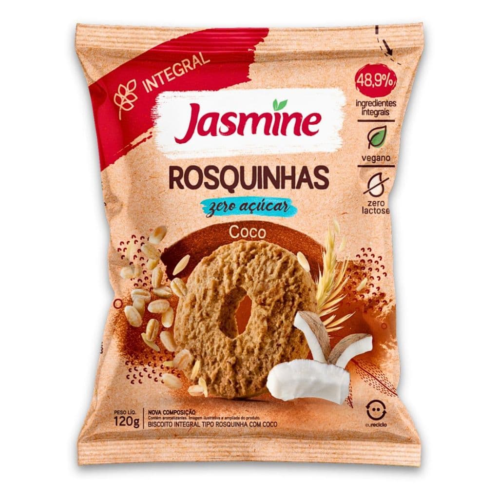 Jasmine Rosquinha Coco Zero Açúcar 120G