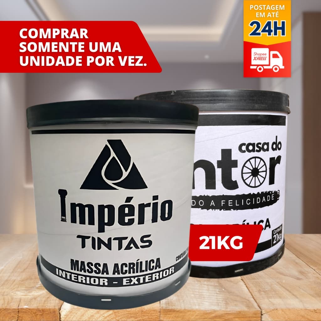 Massa Acrílica Externo Interno barrica 21kg império