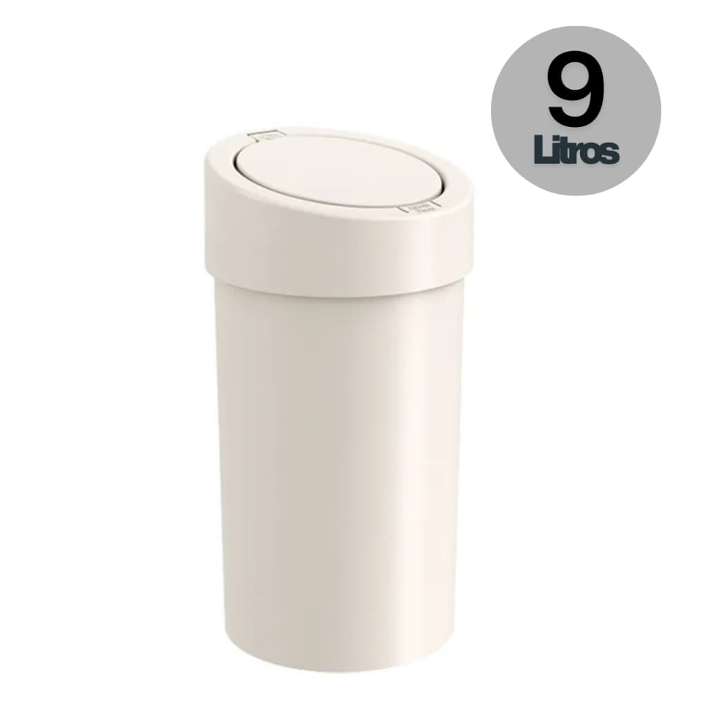 Lixeira Grande 9 Litros Automática Multiuso Cozinha Banheiro Preto Coza