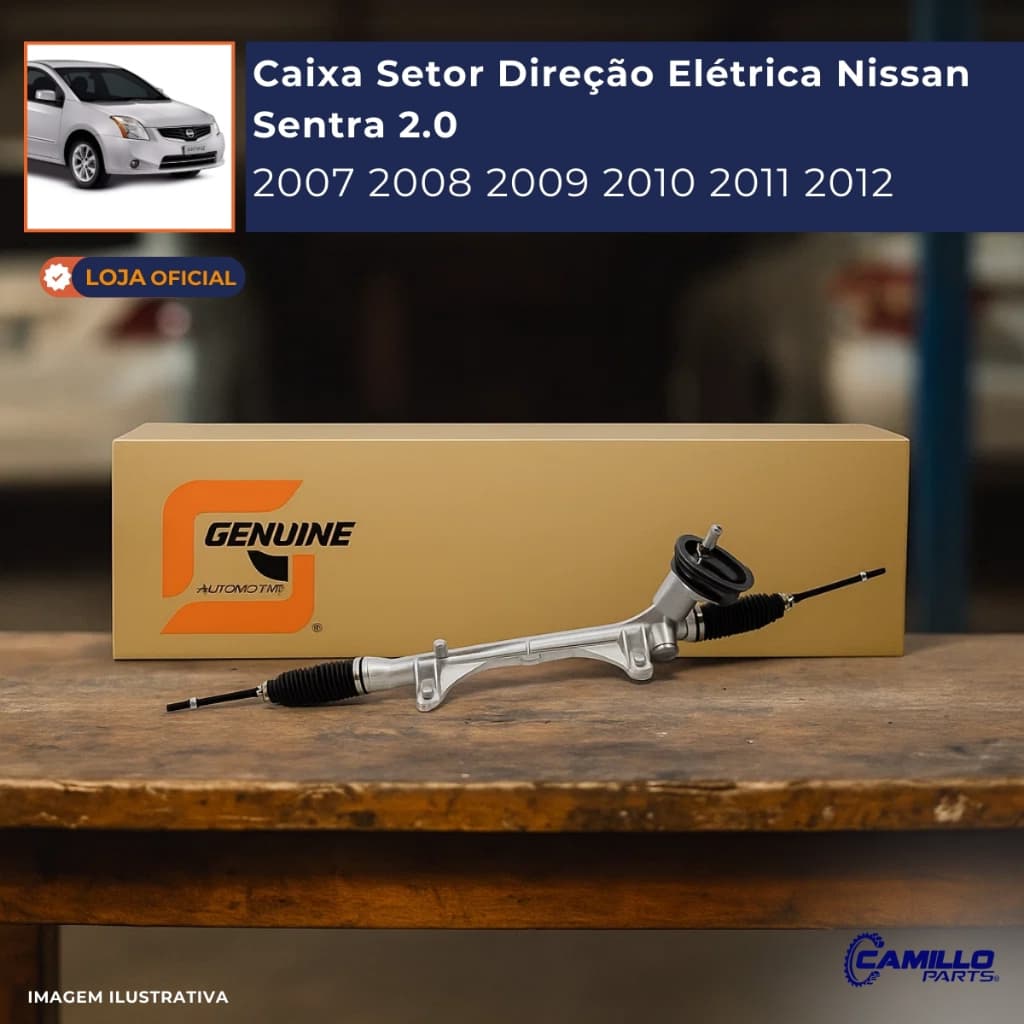 Caixa Setor Direção Elétrica Nissan Sentra 2.0 2007 A 2012 Genuine Automotive