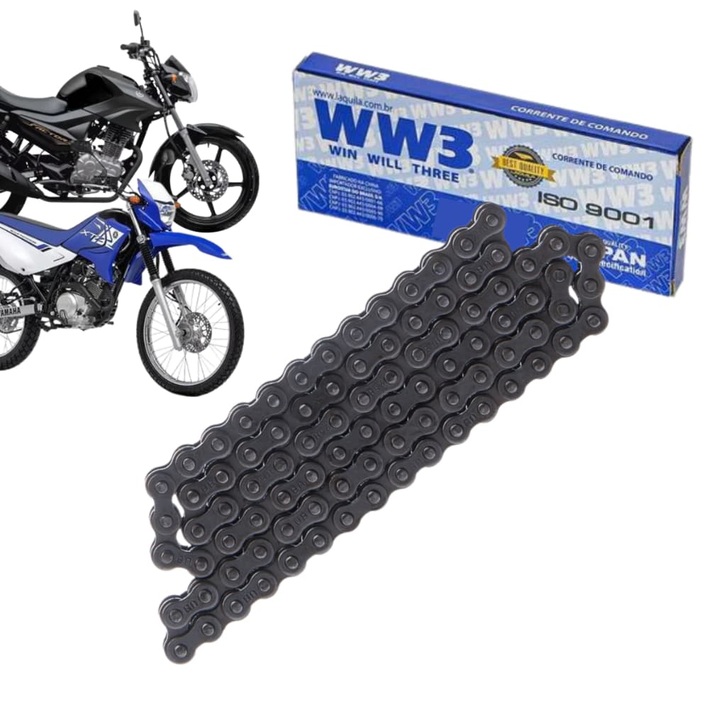Corrente Comando Motor Yamaha Ybr 125 00/05 Xtz 125 02/05 (88 Elos)