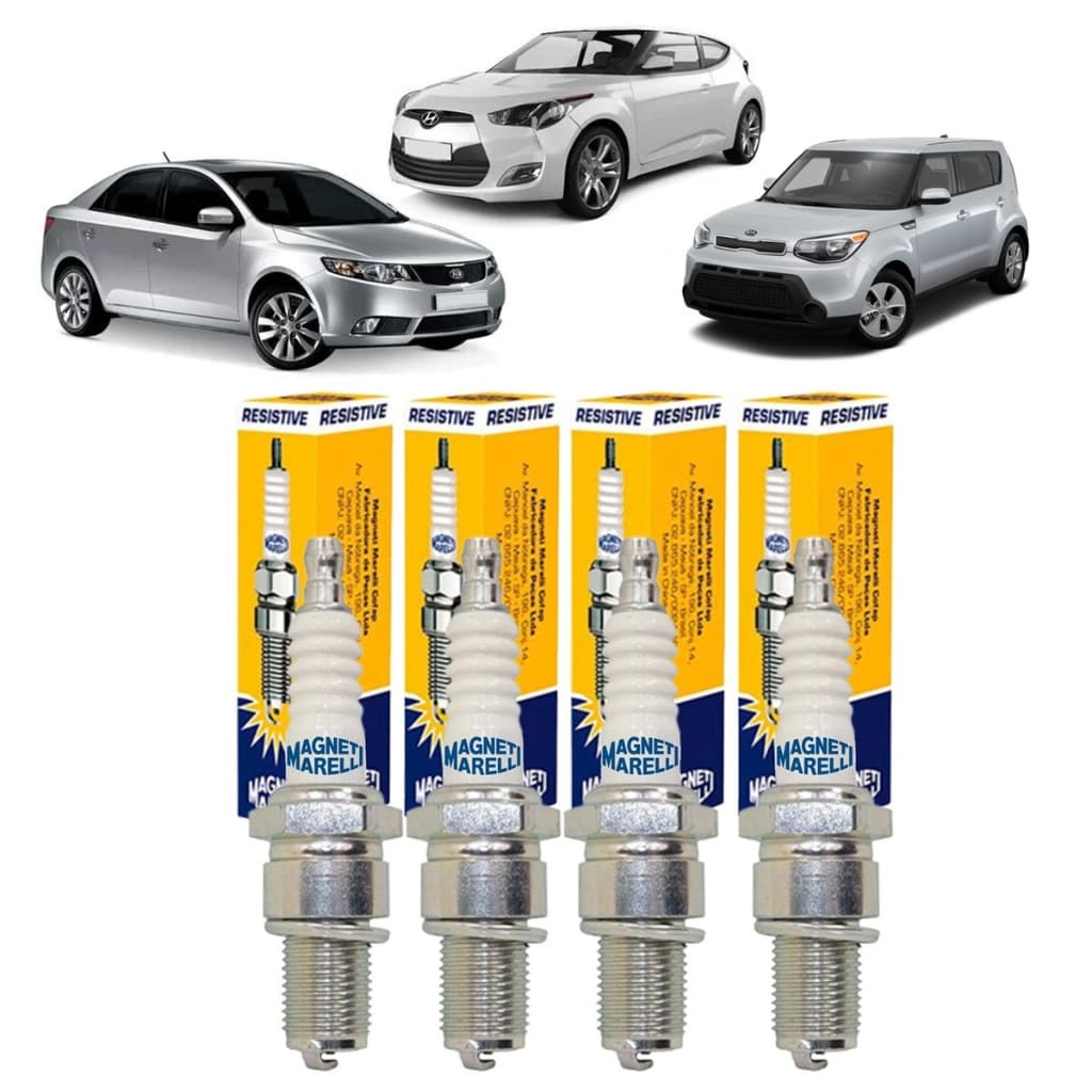 Jogo Velas Ignicao Veloster 1.6 Cerato 1.6 Soul 1.6 16V