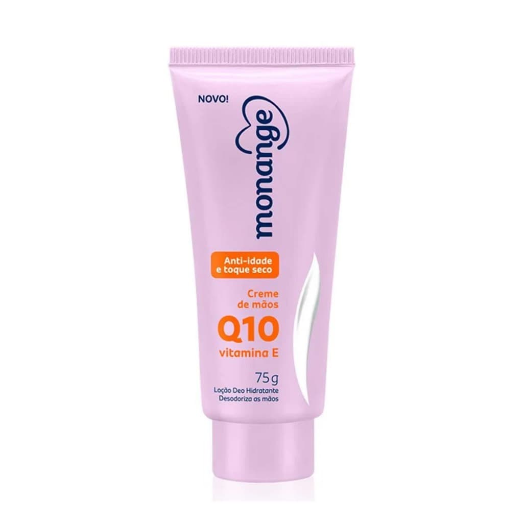 Creme Hidratante Monange Para Mãos Anti-idade Q10 e Vitamina E Com 75g