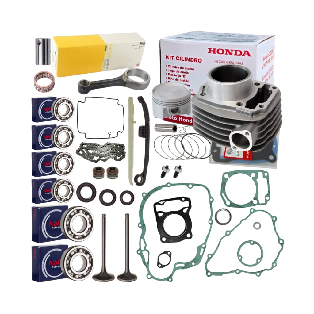 Kit Motor Titan 160 Fan Bros 160 Biela Rolamento Juntas Ret