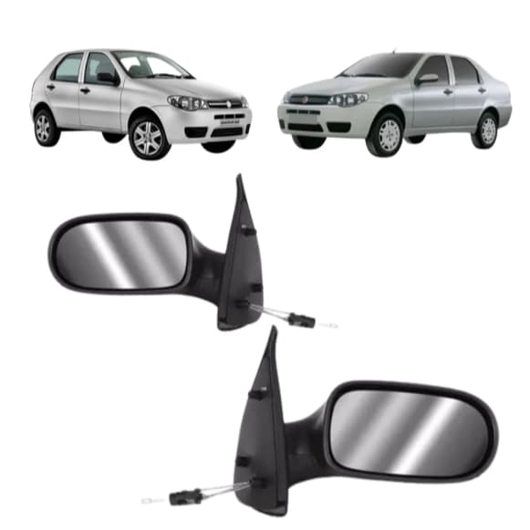 Retrovisor Palio Siena 2004/2010 4 portas Com Controle Unidade ou Par