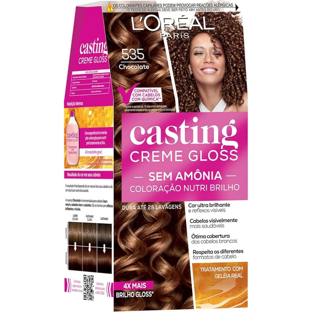 Tinta De Cabelo Casting Creme Gloss 535 Chocolate