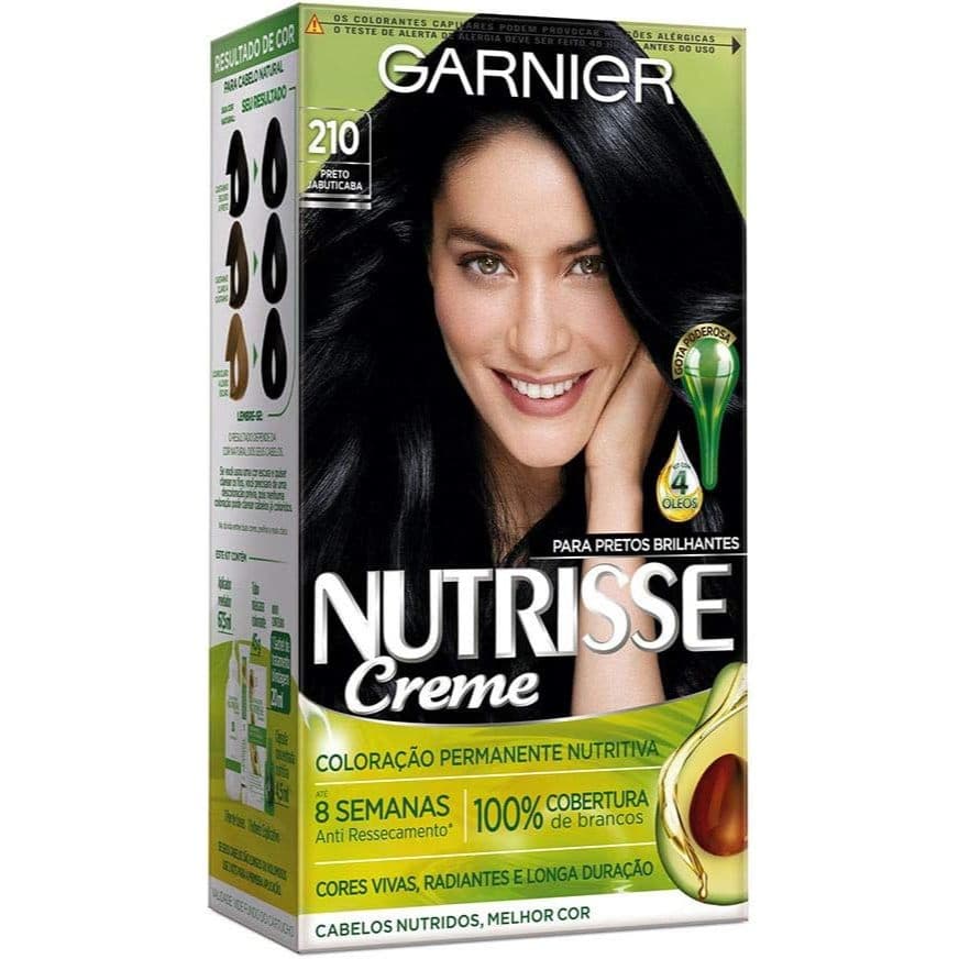 Tinta De Cabelo Nutrisse Creme 210 Preto Jabuticaba