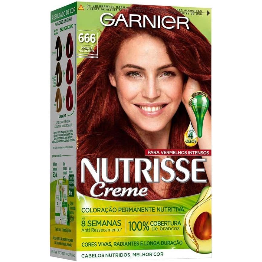 Tinta De Cabelo Nutrisse Creme 666 Pimenta Malagueta