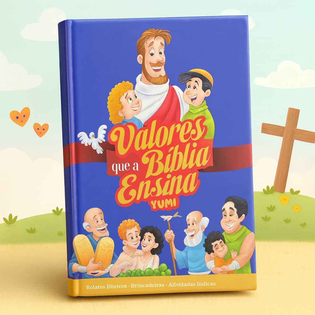 Livro Infantil Valores que a Bíblia Ensina - Histórias, Brincadeiras e Atividades Bíblicas para Crianças