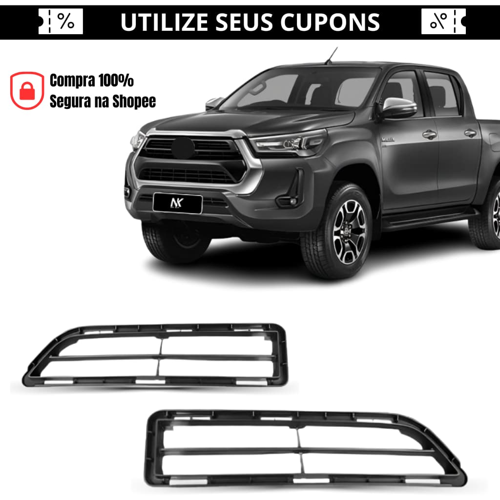 Par/Un Grade Parachoque Inferior Hilux 2021 2022 2023 2024 2025