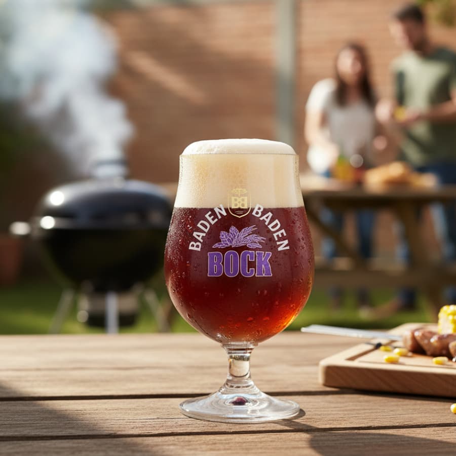 Taça de Cristal Cerveja Baden Baden Bock Taça 380ml - Ruvolo