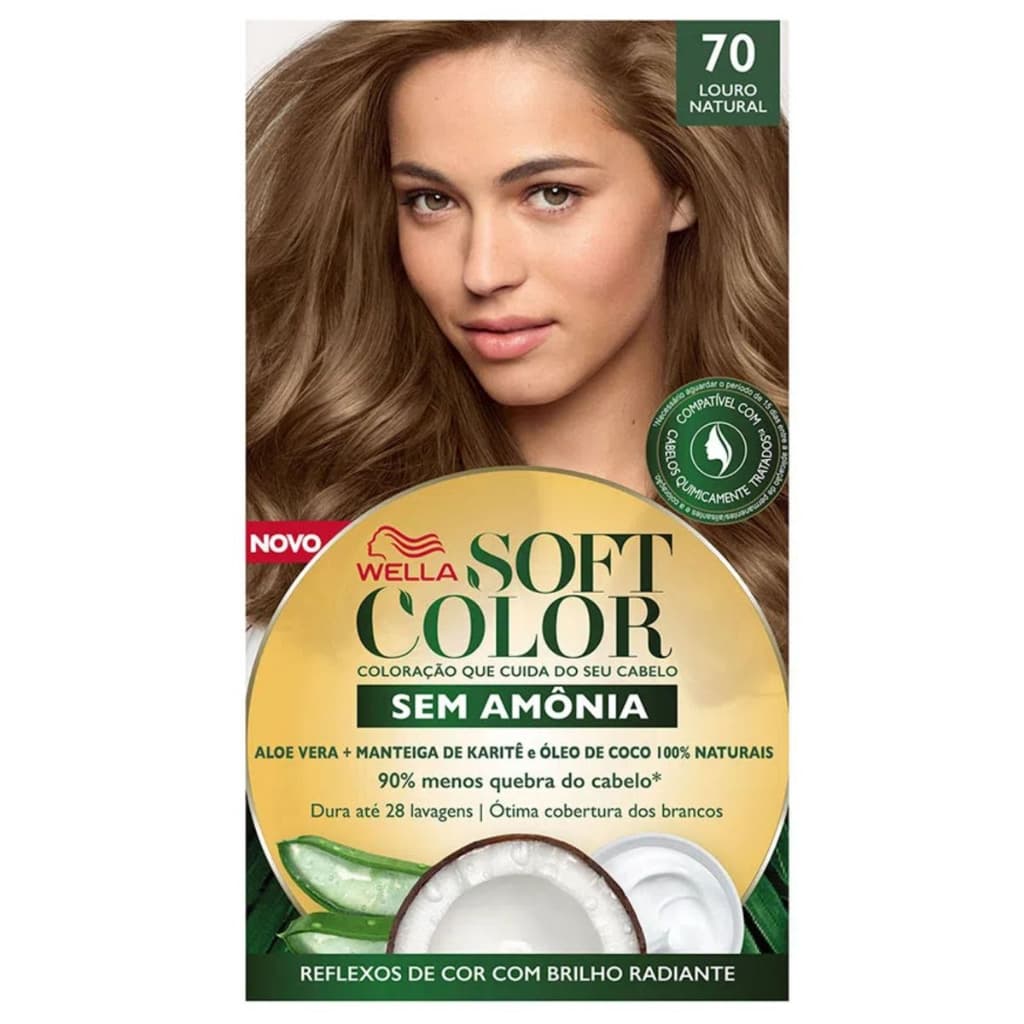 Tinta De Cabelo Soft Color Louro Natural 70