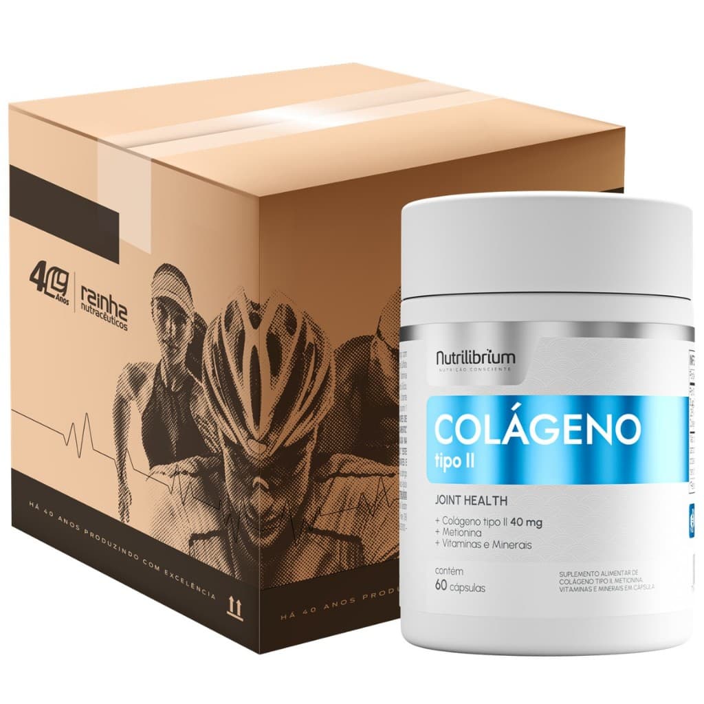 Atacado 12x Colágeno Tipo 2 60 Cápsulas Nutrilibrium