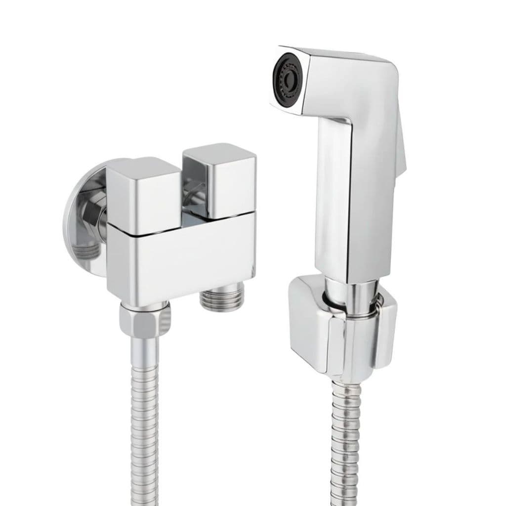 Ducha Higiênica C77 Registro Duplo Duas Saídas Metal Cromado 1/2