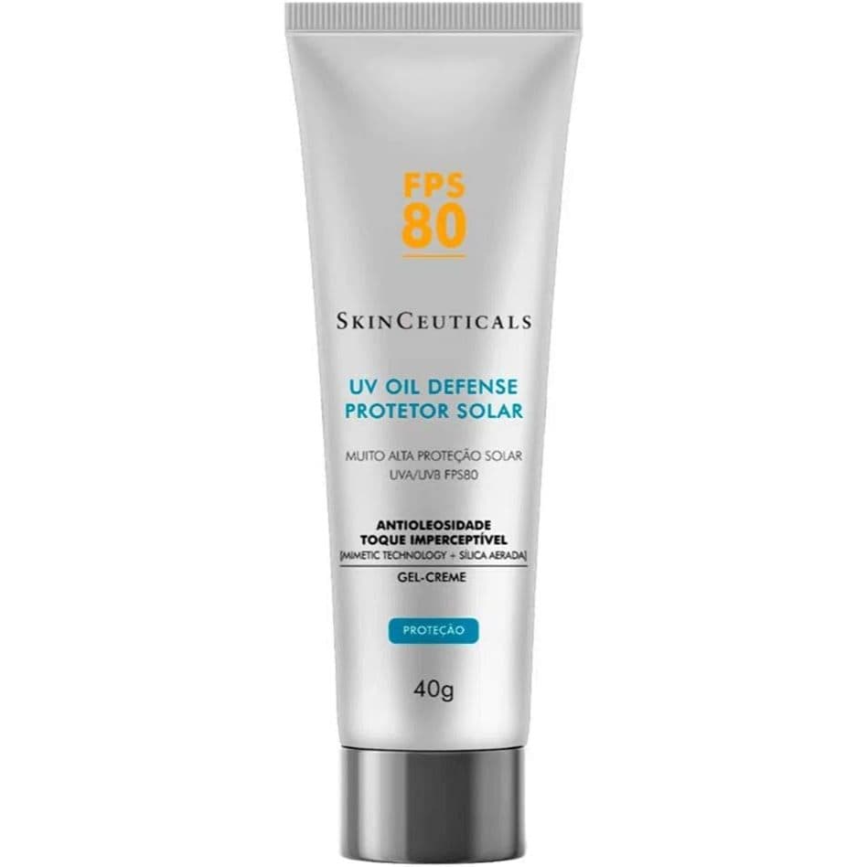 Protetor Solar Facial SkinCeuticals Uv Oil Defense FPS80 Sem Cor Com 40g