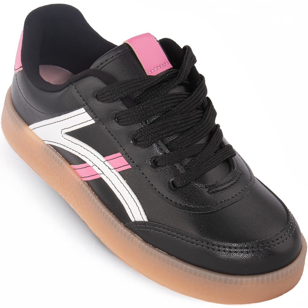 Tênis Molekinha Infantil Menina Moda Casual Original 2582 Preto
