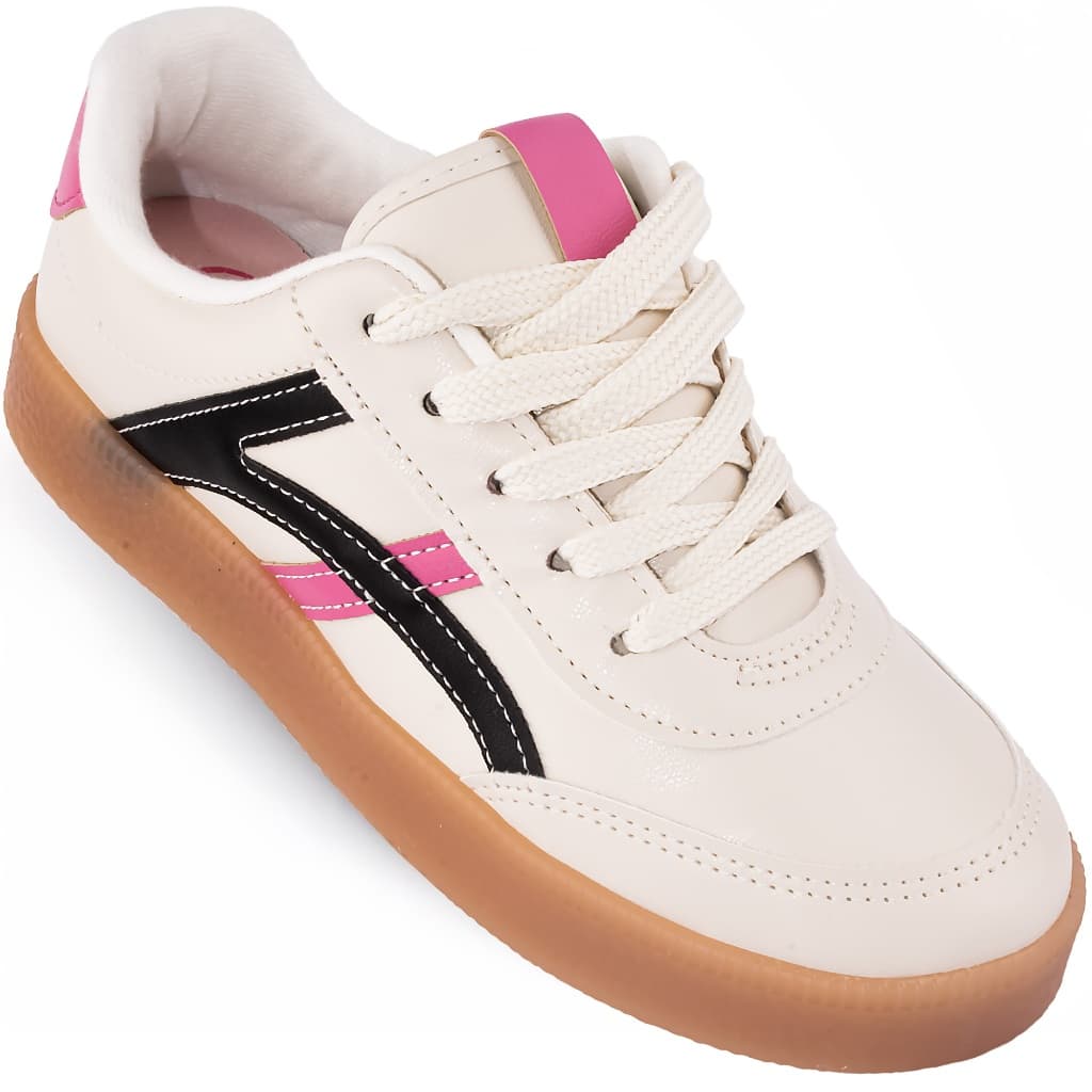 Tênis Molekinha Infantil Menina Moda Casual Original 2582 Off White