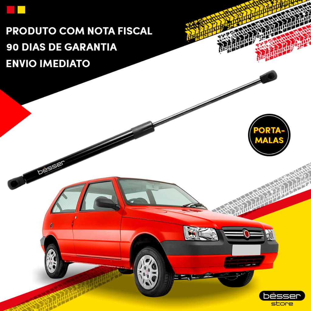 Amortecedor Porta Malas Tampa Traseira Fiat Uno 1984 a 05 06 07 08 09 2010 Pistão a Gás Fiat Uno