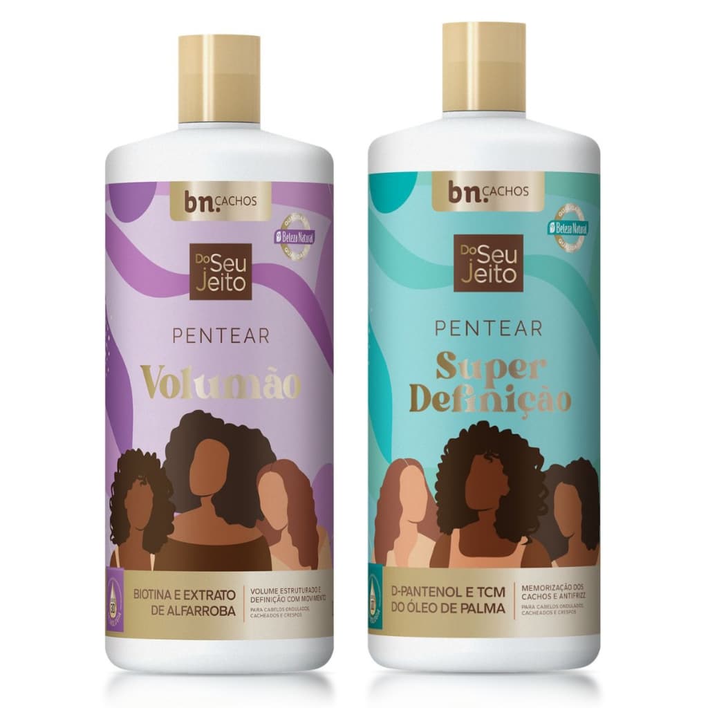 Kit Creme de Pentear Do Seu Jeito Volumão + Super Definição | bn.Cachos