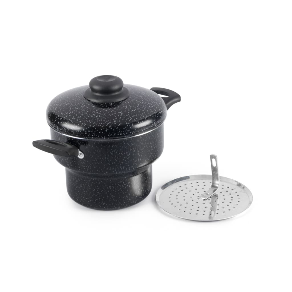 Cuscuzeira Antiaderente 16Cm Preto Nacional