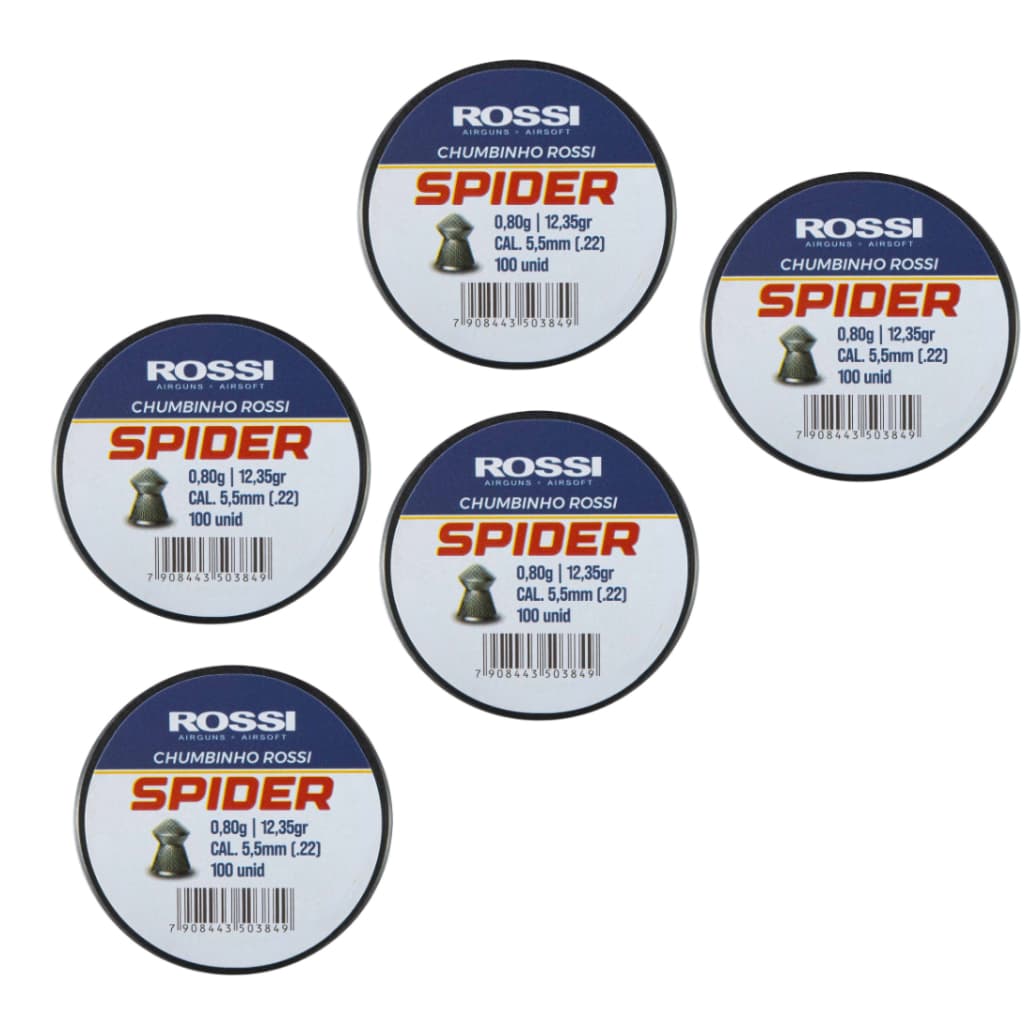 Chumbinho Rossi Premium Spider 5,5mm 500 unidades