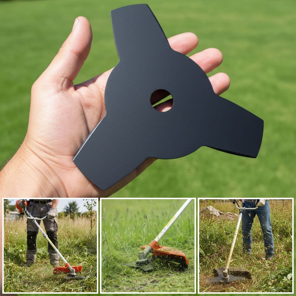 Lâmina Faca Corte 3 Pontas Roçadeiras Stihl Fs 160/220/280