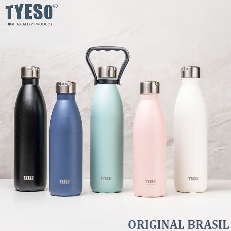 Garrafa Térmica em Inox Colorida Garrafa para Aventura 750ml&1000ml Antivazamento Ideal para Escola Trabalho e Dia a Dia