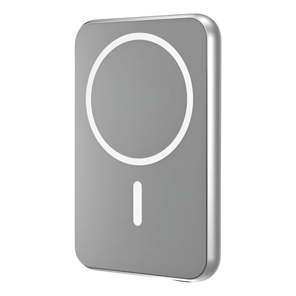 Power Bank Indução 5.000 mhA 20W Usb-c Magnético Prata - Geonav