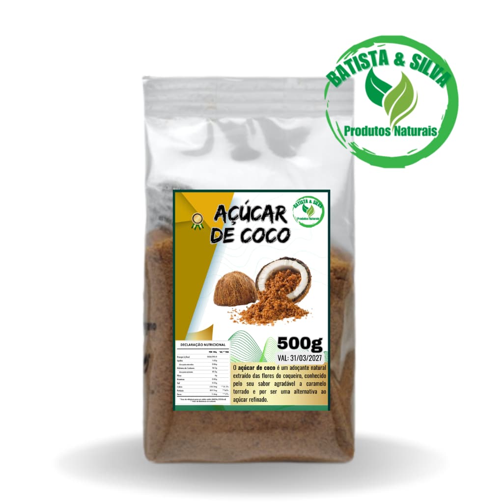 Açúcar De Coco 100% Puro e Natural - 500g