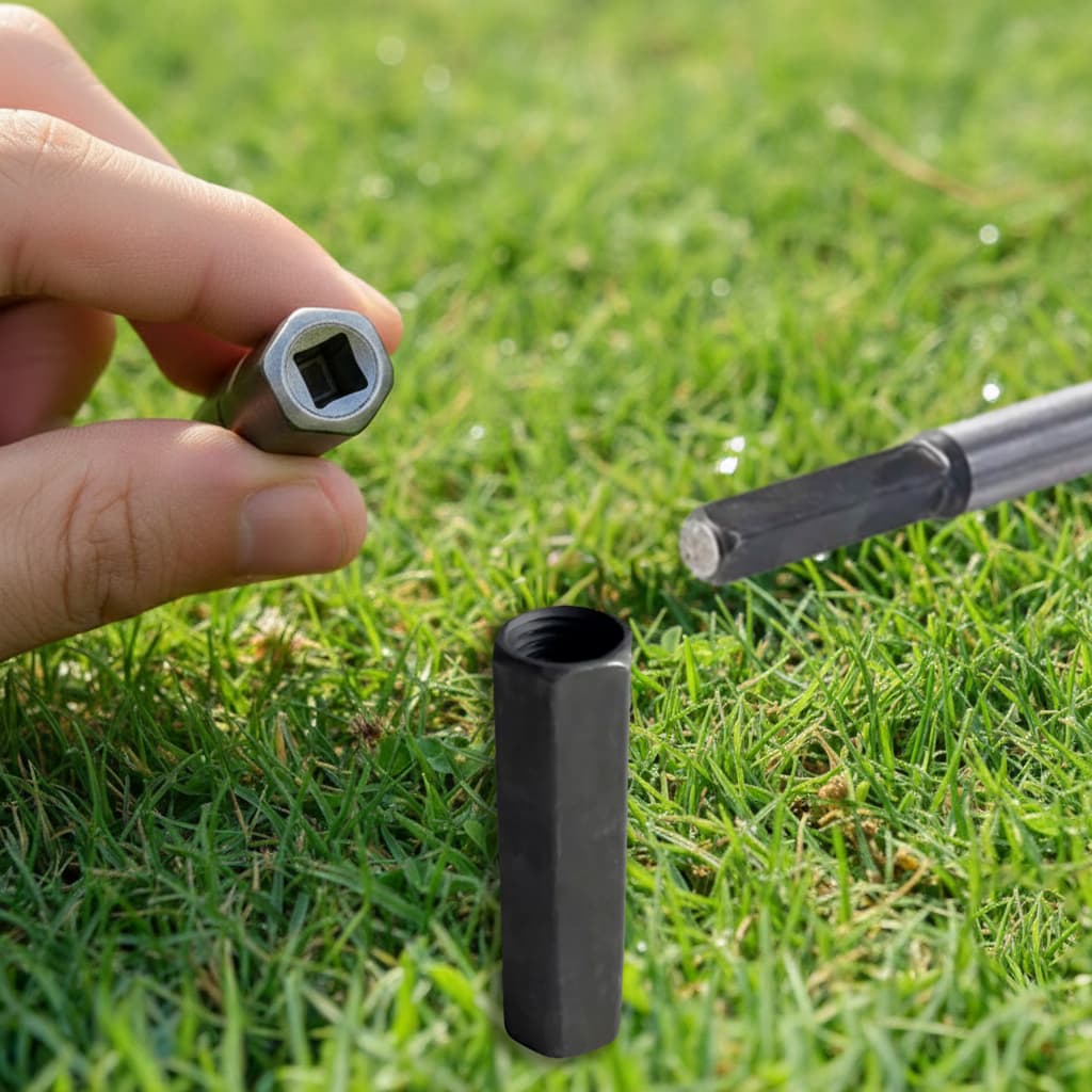 Adaptador Para Enxada Rotativa E Mini Arado Cultivador Eixo Quadrado 6mm