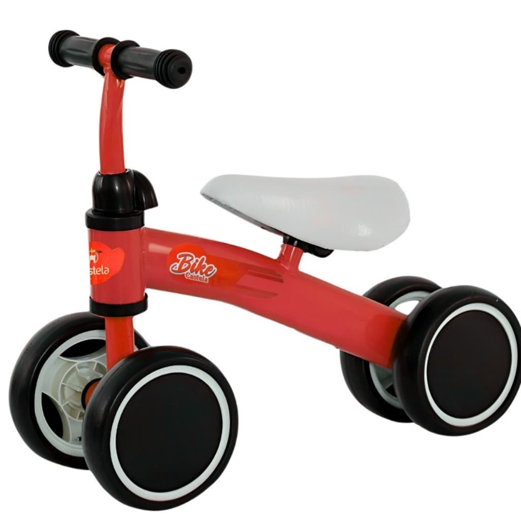 Bicicleta De Equilíbrio Infantil Até 20Kg Vermelha  Castela