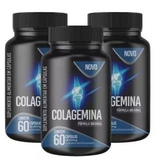 3 Potes de Colagemina colágeno tipo 2 articulações saudável