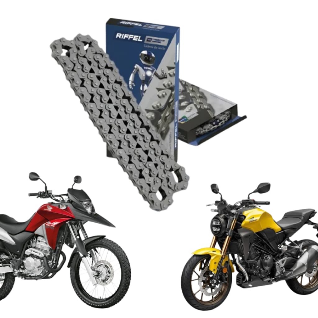 Corrente Comando Honda Cb 300 Cbx 250 Twister XR 250 XRE 300 2001 A 2021 Original Riffel