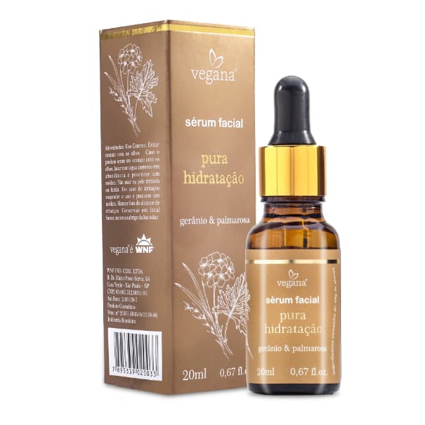 Vegana Sérum Facial Pura Hidratação 20ml WNF